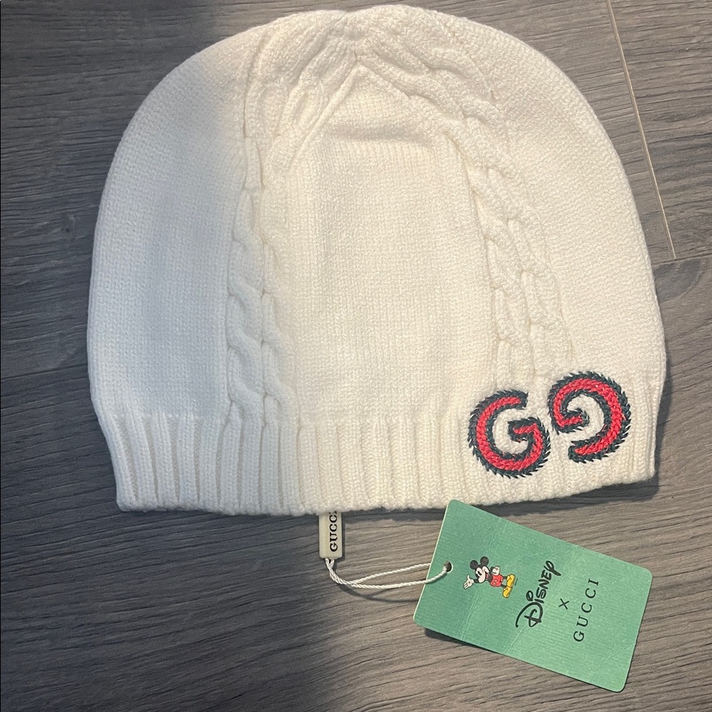 White Knit Beanie